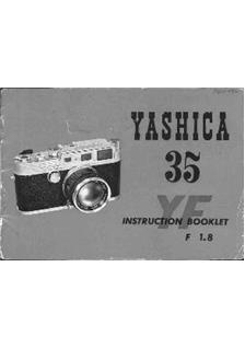 Yashica YF manual. Camera Instructions.